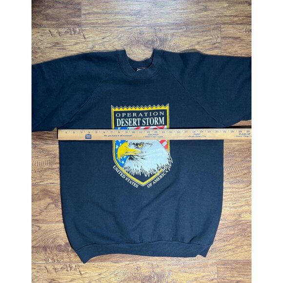 Vintage Operation Desert Storm Military Crewneck Sweatshirt Fruit of the Loom XL - Picture 6 of 8